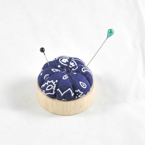 Pin Cushion with Wood Base